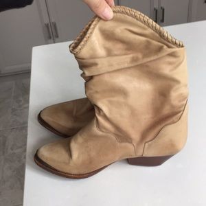 Vintage leather cowboy boots